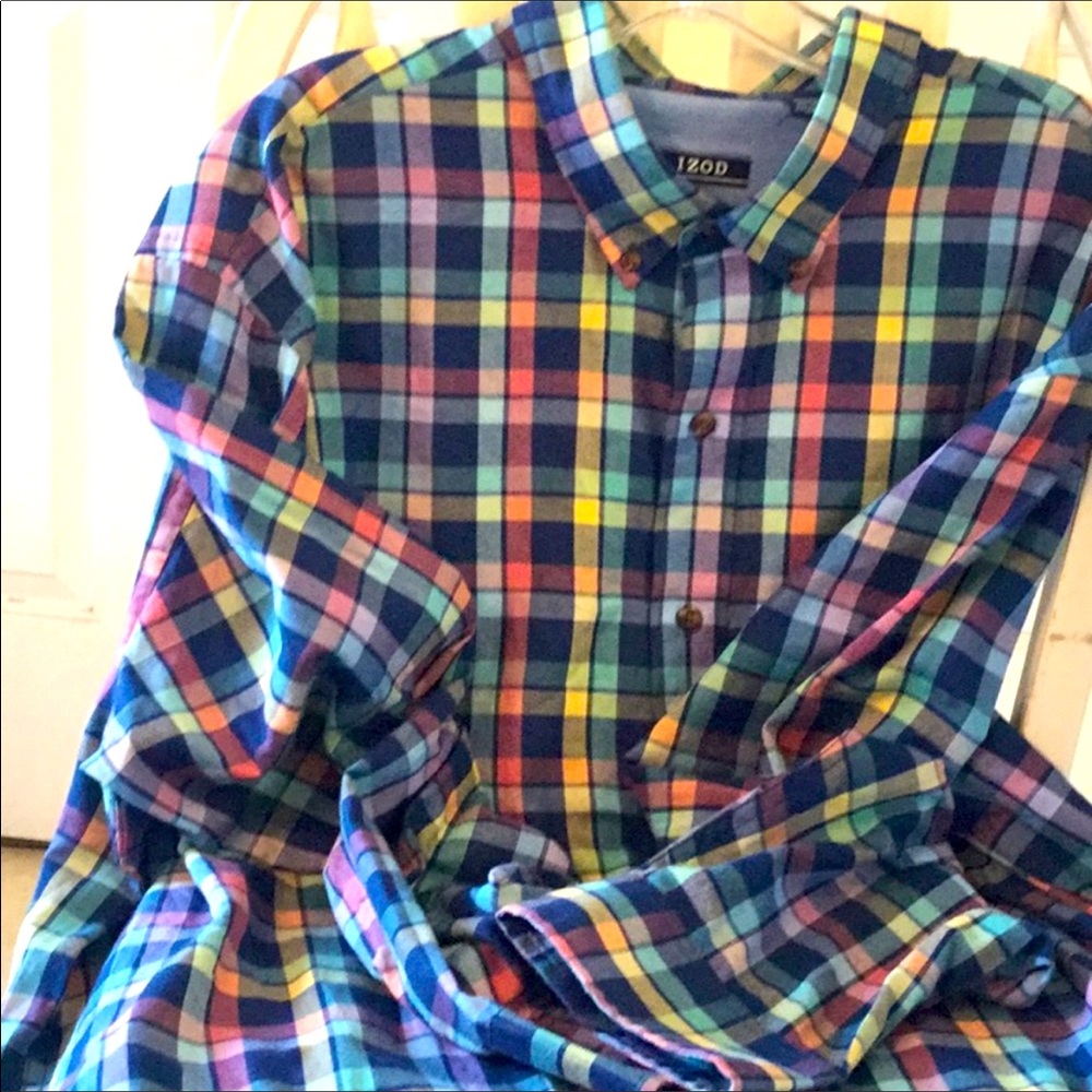 🌻COLORFUL IZOD LONG SLEEVE SHIRT